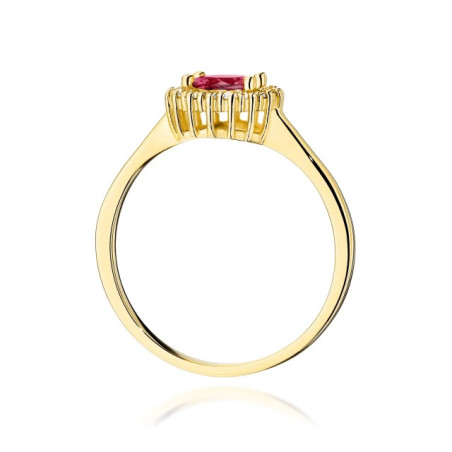 585 gold ring with a 0.50ct diamond with a certificate GoldJewellery