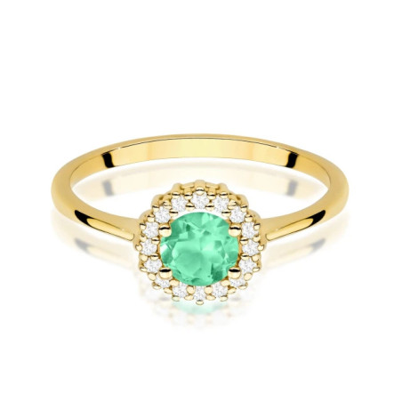 585 gold ring with a 0.50ct diamond with a certificate GoldJewellery