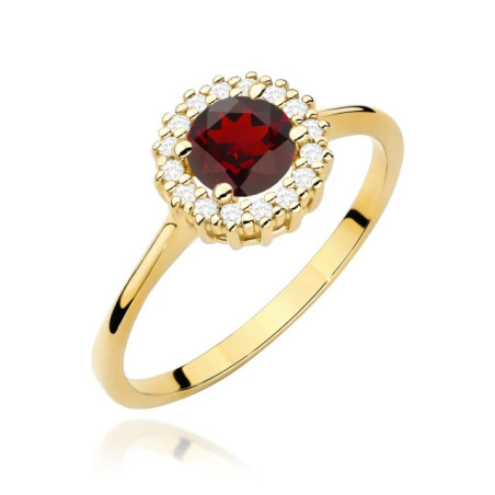 585 gold ring with a 0.50ct diamond with a certificate GoldJewellery