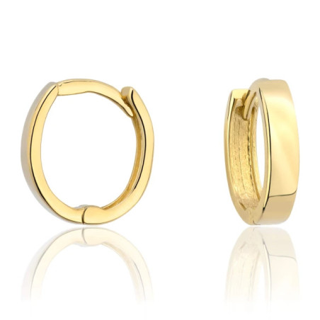 585 gold hoop earrings without stones K1.870Pk | GoldJewellery