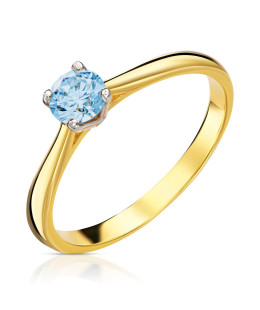 Original engagement ring blue stone