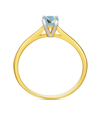 Original engagement ring blue stone