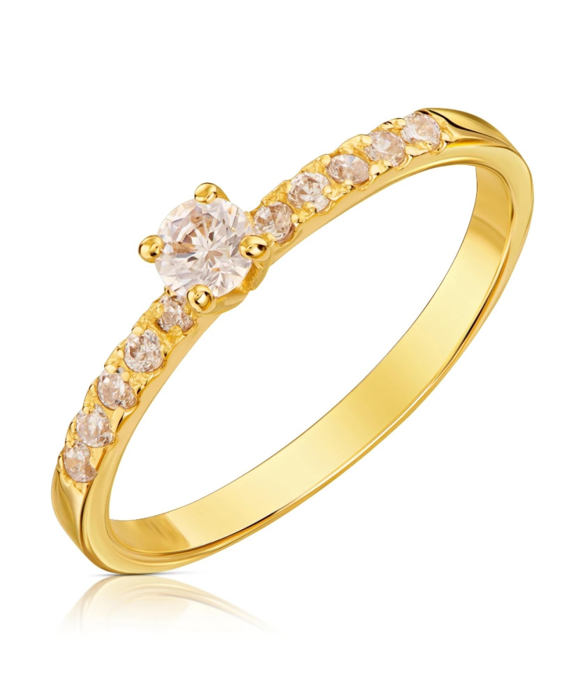Minimalist engagement ring 8k