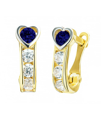 14ct Yellow Gold Heart Earrings