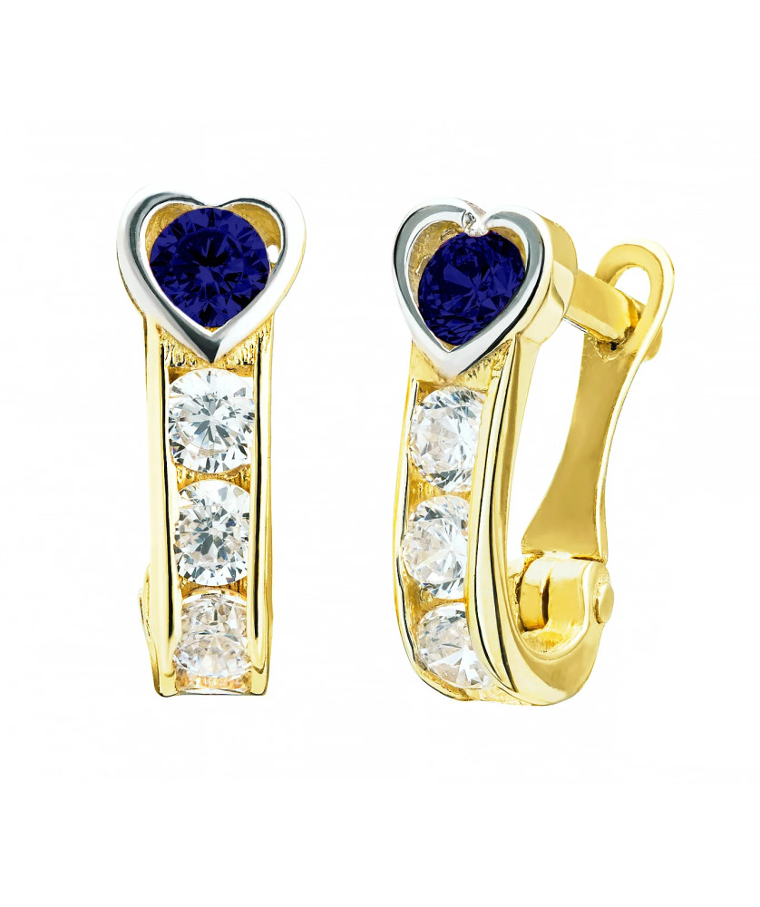 14ct Yellow Gold Heart Earrings