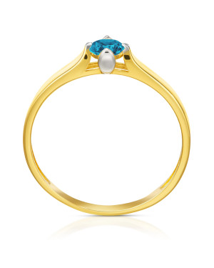 Ring with turquoise stone gold 8k