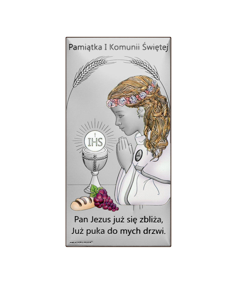 Pamiątka pierwszej komunii dla dziewczynki