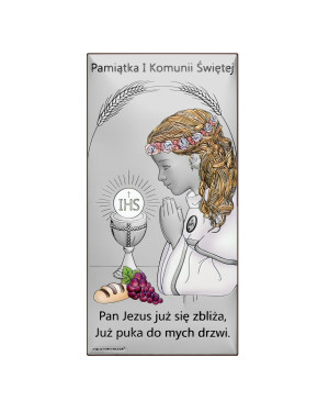 Pamiątka pierwszej komunii dla dziewczynki