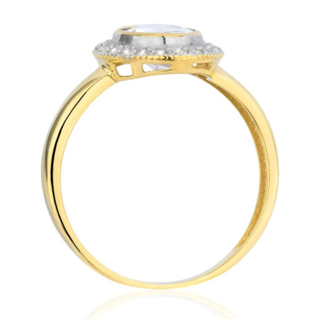 Ring with a large stone 333 P1.366 | GoldJewellery