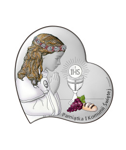 Original communion keepsake for a girl silver