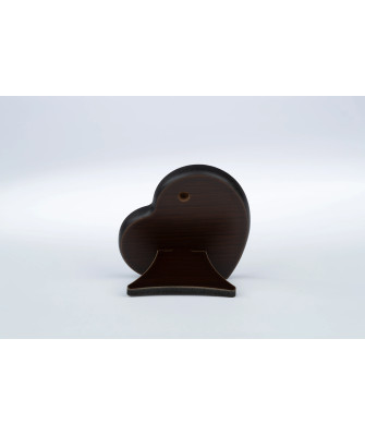 Beautiful communion keepsake for Boy Brown wooden heart