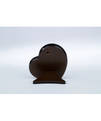 Beautiful communion keepsake for Boy Brown wooden heart