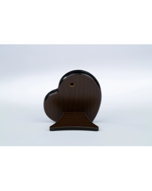 Beautiful communion keepsake for Boy Brown wooden heart