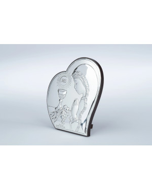 Communion souvenir heart picture for a girl