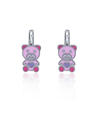 Silver Children’s Bear Earrings