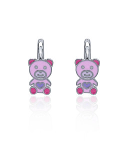 Silver Children’s Bear Earrings