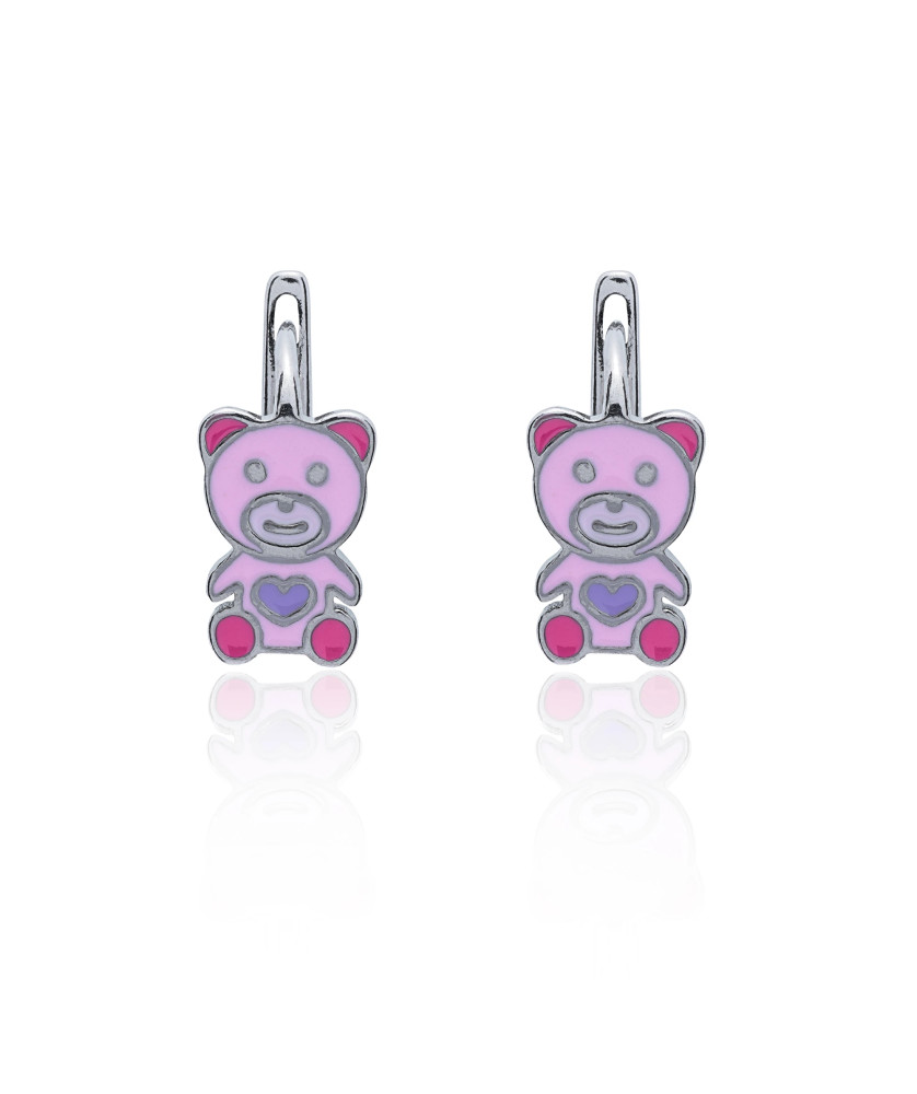 Silver Children’s Bear Earrings