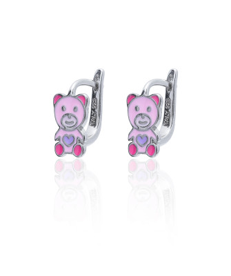 Silver Children’s Bear Earrings