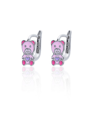 Silver Children’s Bear Earrings