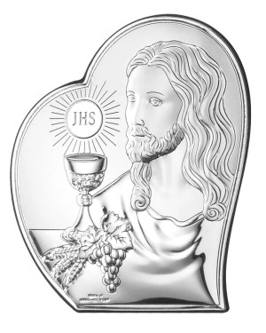 Original communion keepsake heart wood