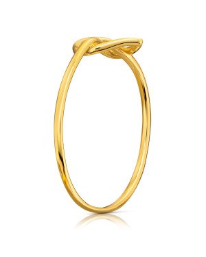 Heart infinity ring 14k