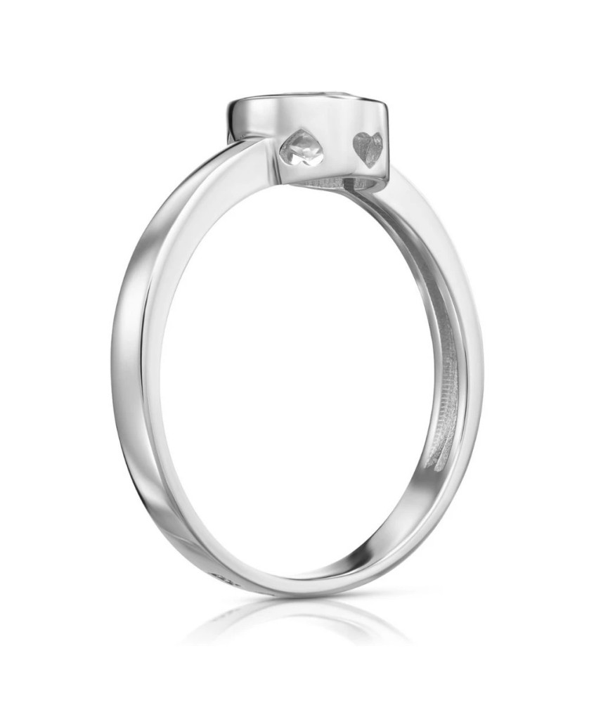 Silver ring Simple blue