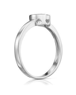 Silver ring Simple blue