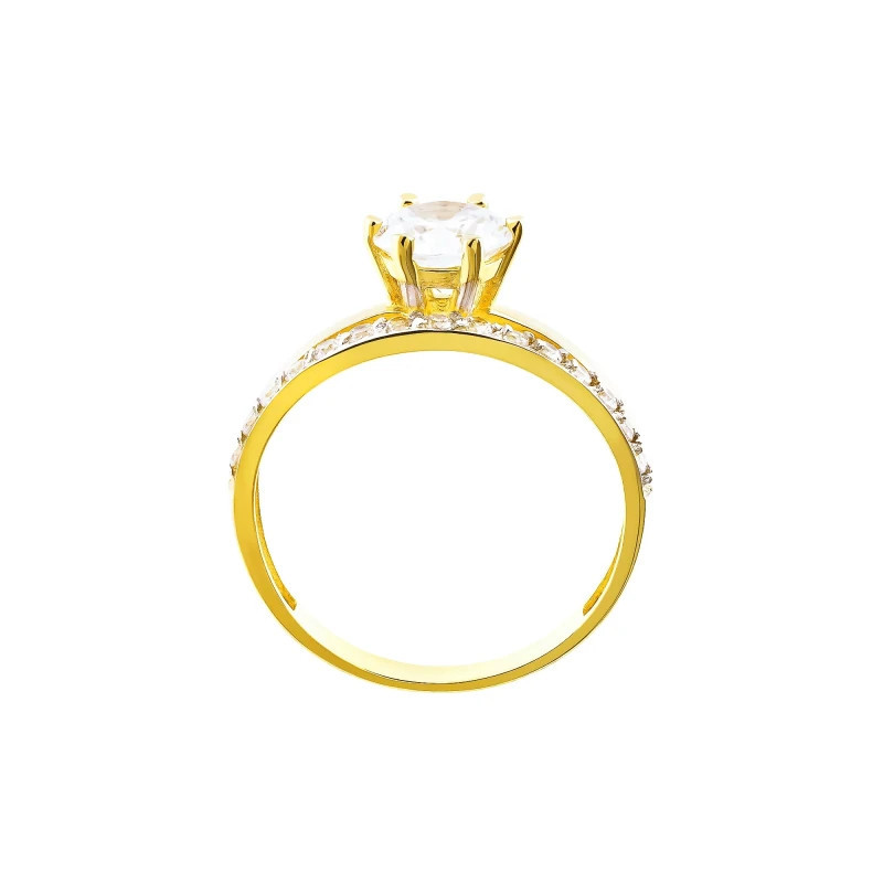 Engagement ring with a large stone P3.1501 | GoldJewellery