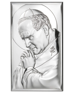 Jan Paweł 2 Srebrny Obrazek