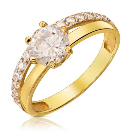 Engagement ring with a large stone P3.1501 | GoldJewellery
