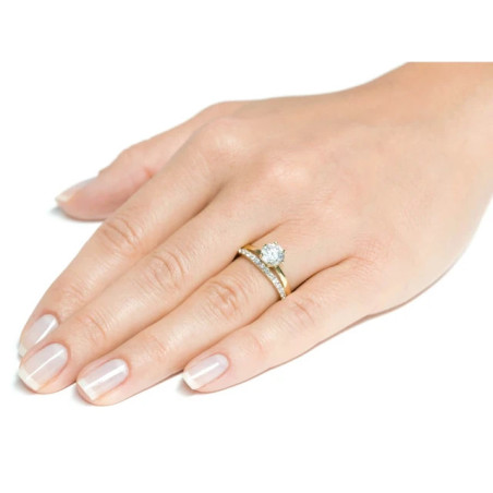 Engagement ring with a large stone P3.1501 | GoldJewellery