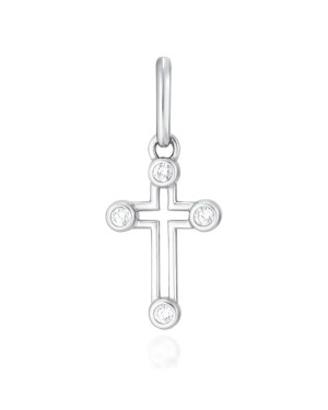 Silver cross Decorated