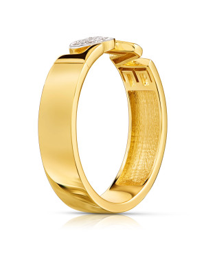 Ring love heart gold 8k