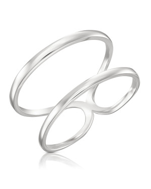 Double silver ring