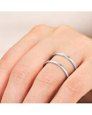 Double silver ring