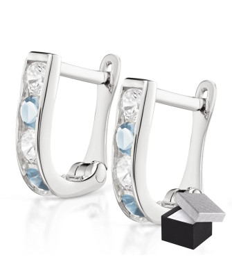 Sterling Silver Zirconia Earrings