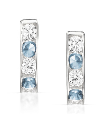 Sterling Silver Zirconia Earrings