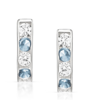 Sterling Silver Zirconia Earrings