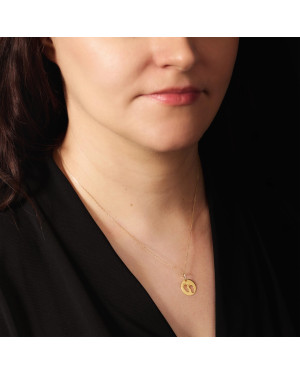Gold pendant Pendant CIRCLE