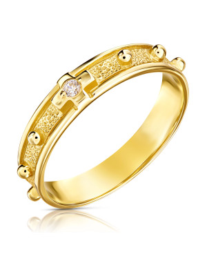 Rosary ring 14k