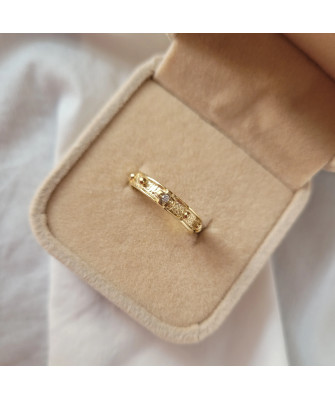 Rosary ring 14k