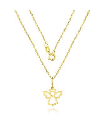 Charming ANGEL small gold pendant