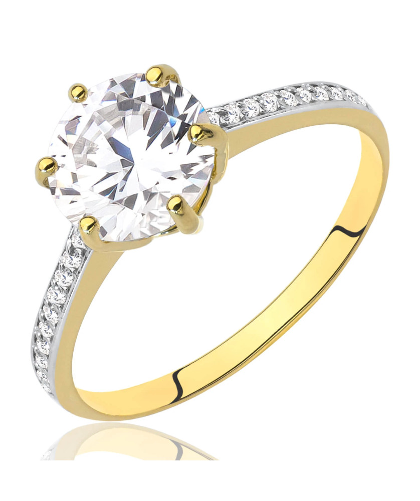 Engagement ring 14k cubic zirconia