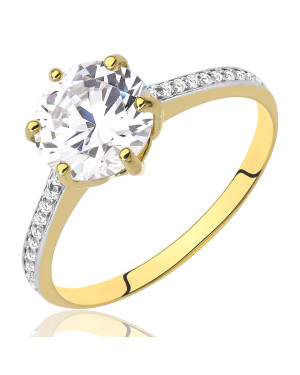 Engagement ring 14k cubic zirconia
