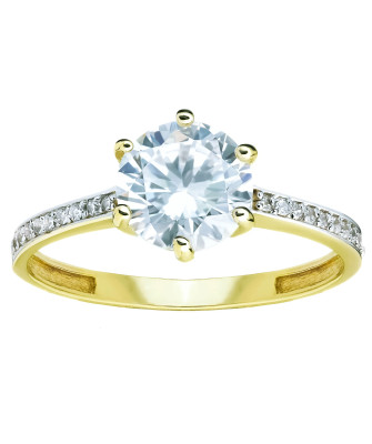 Engagement ring 14k cubic zirconia