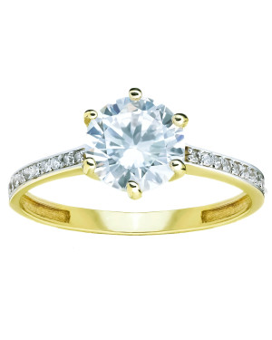 Engagement ring 14k cubic zirconia