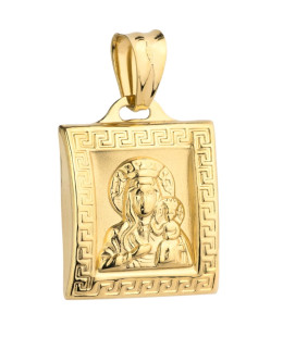 Medal Mother of God in image 14k gold