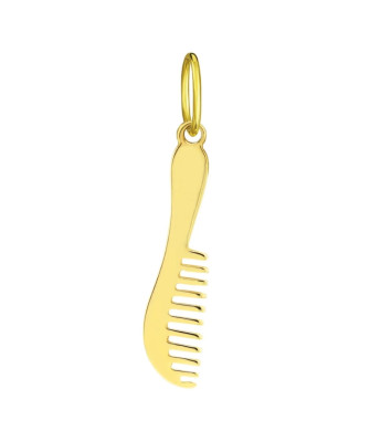 Golden comb pendant