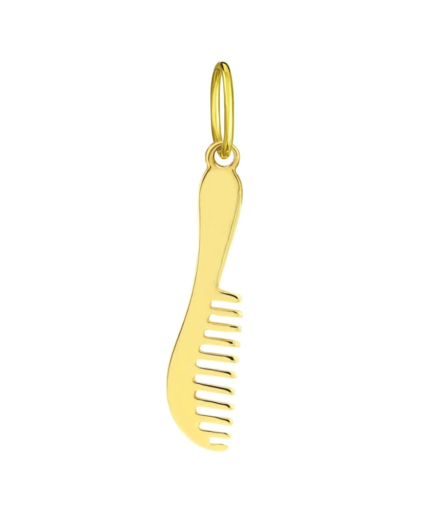 Golden comb pendant