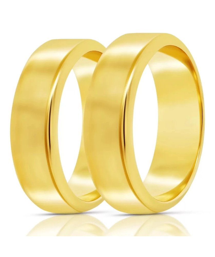 Classic gold wedding band 3 mm 14k size 6 -14